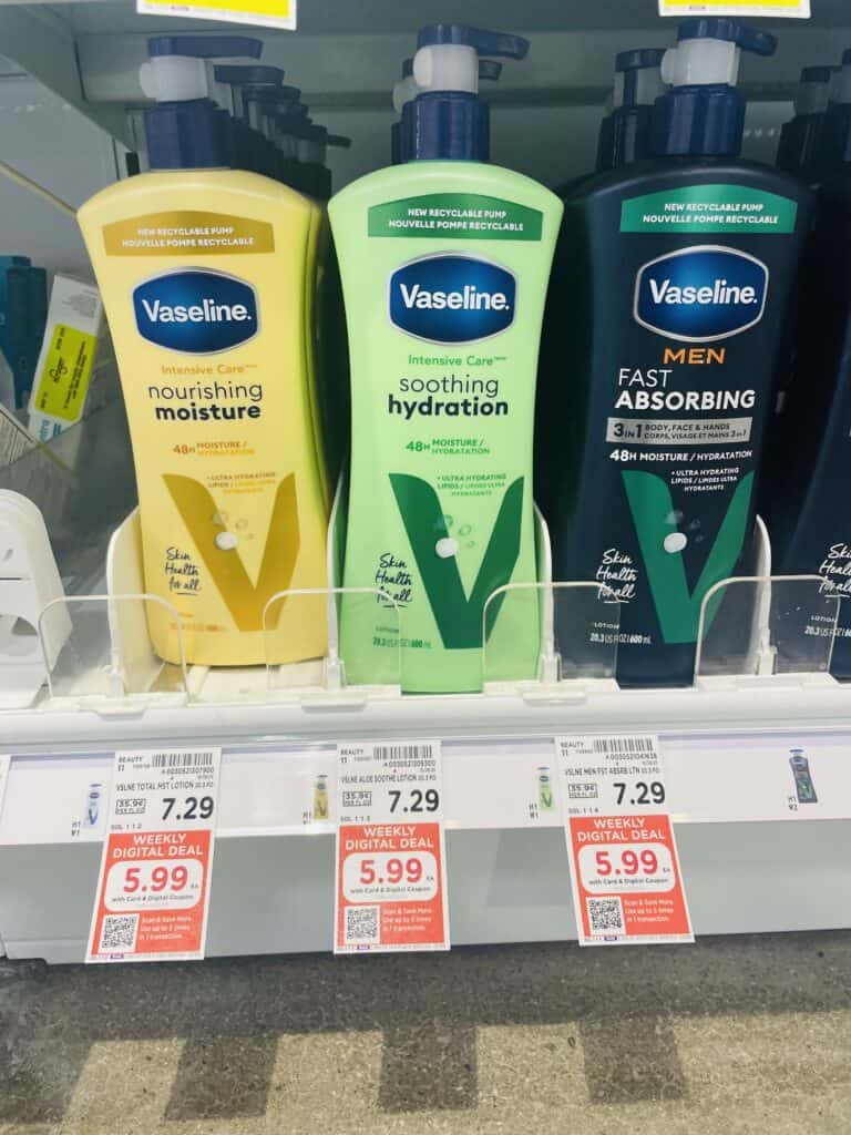 Vaseline Lotion Kroger Shelf image