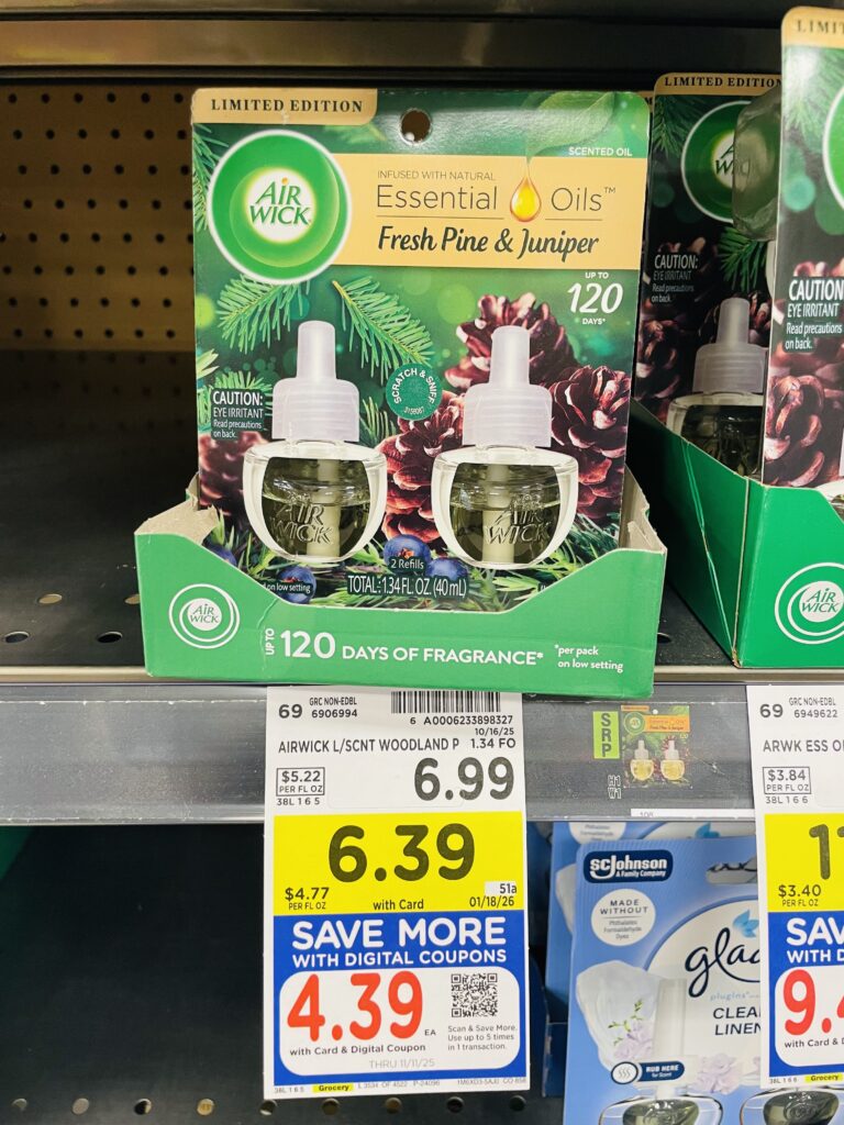 air wick scented oil kroger shelf image (2)