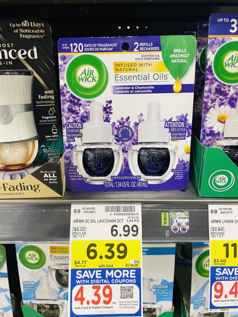 air wick scented oil kroger shelf image (2)