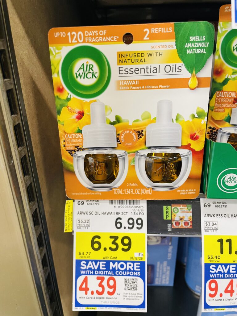 air wick scented oil kroger shelf image (2)