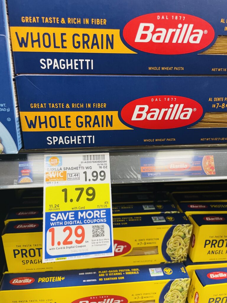 barilla pasta kroger shelf image (1)