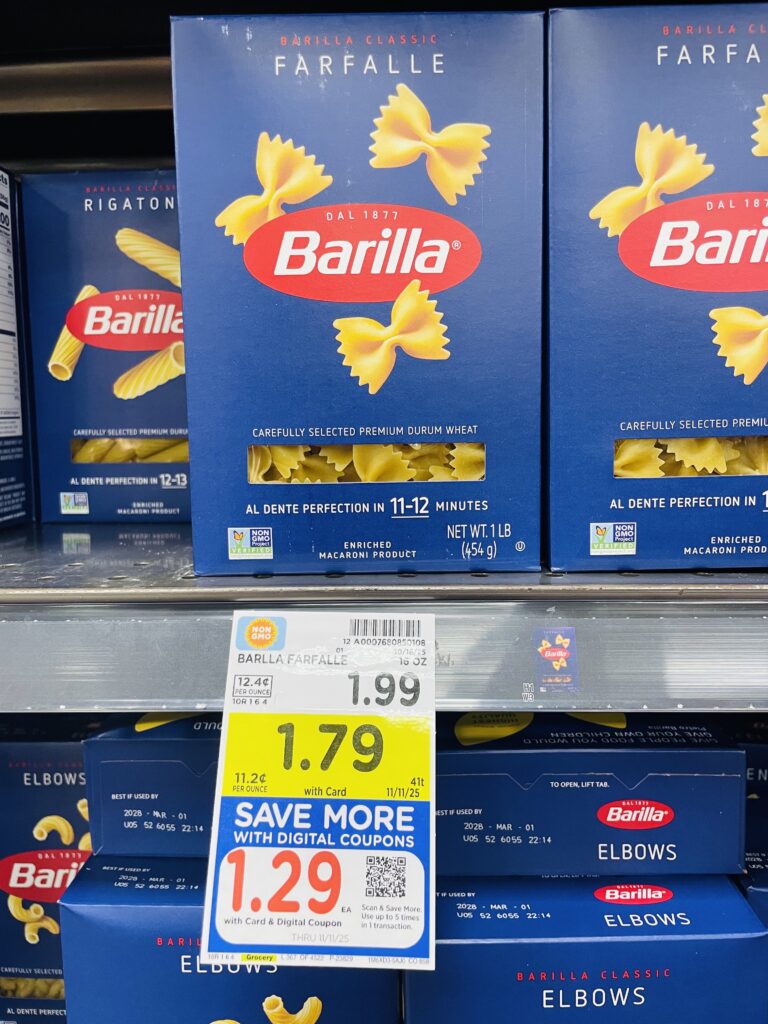 barilla pasta kroger shelf image (1)