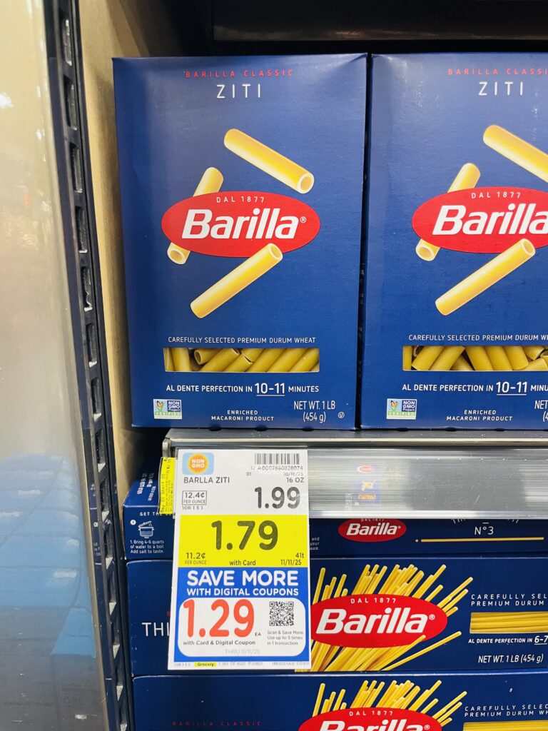 barilla pasta kroger shelf image (1)