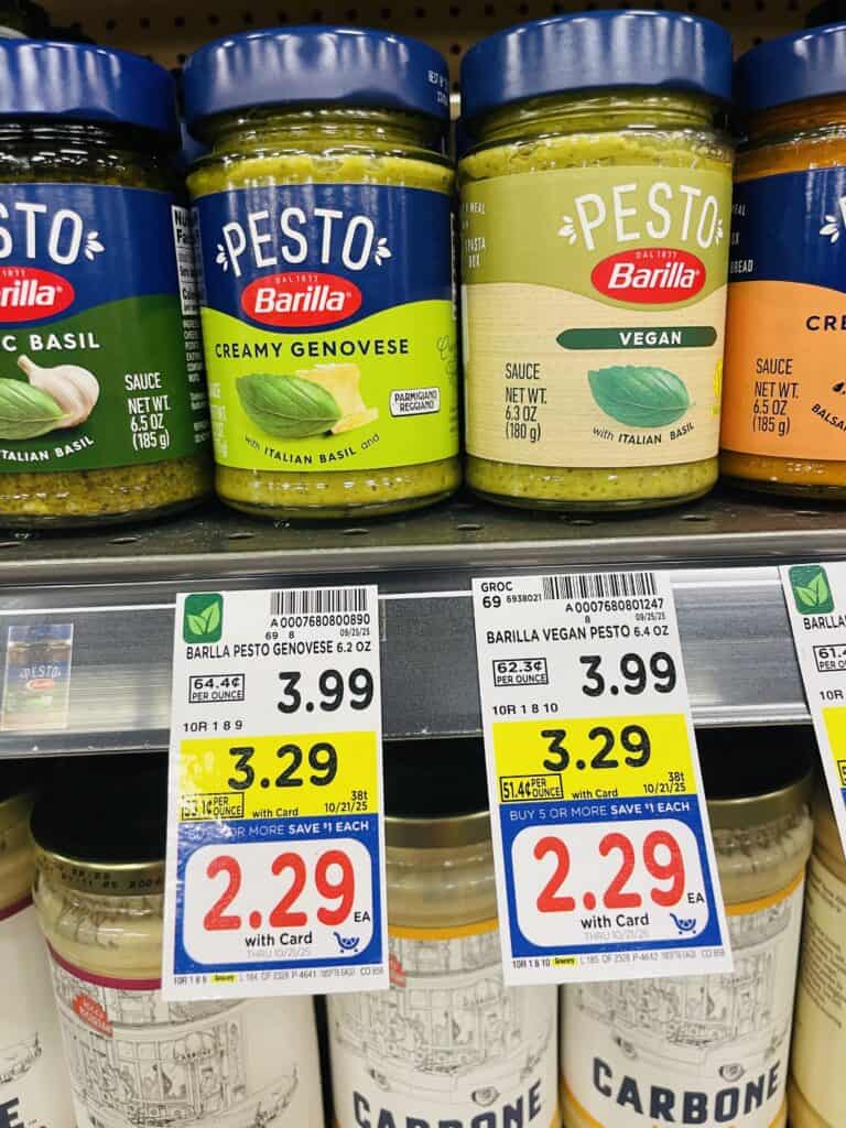 barilla pesto kroger shelf image (3)