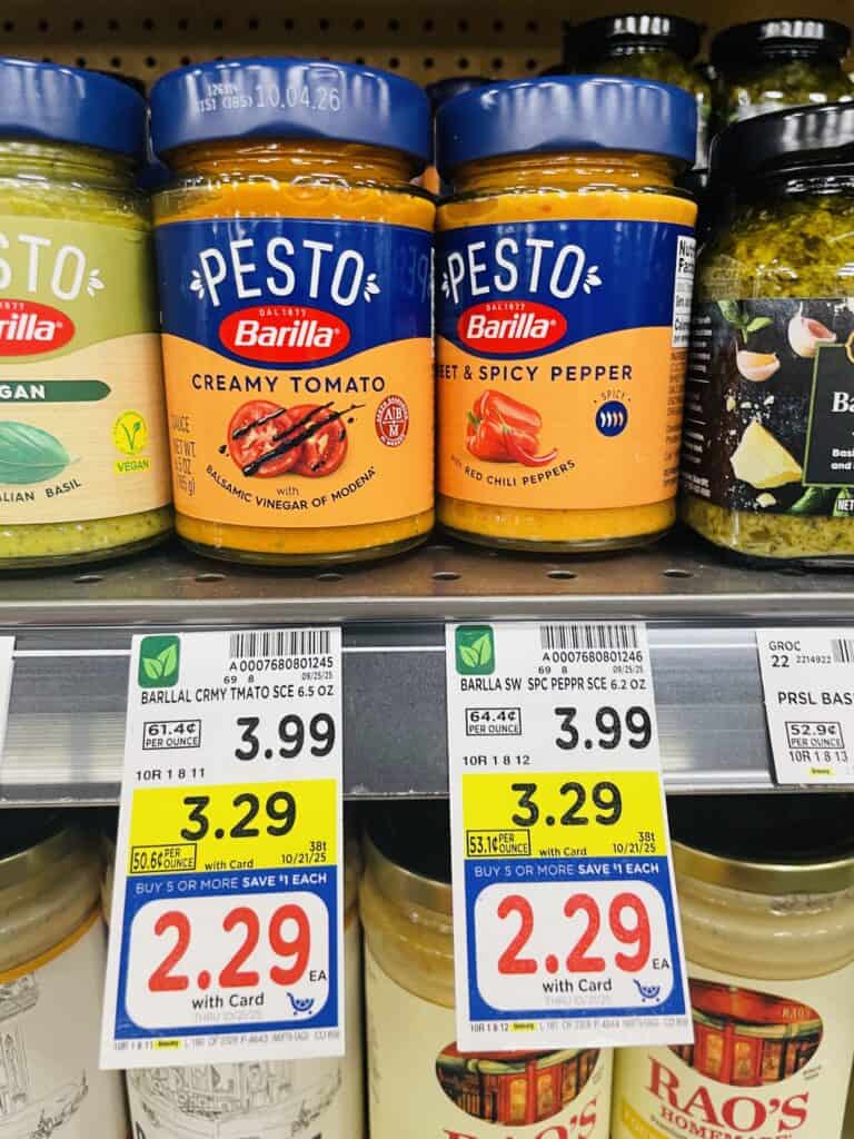 barilla pesto kroger shelf image (3)
