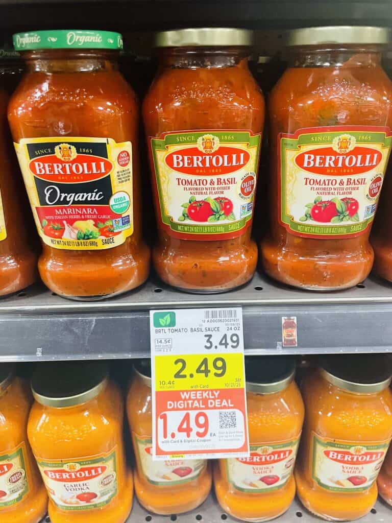 bertolli pasta sauce kroger shelf image (1)