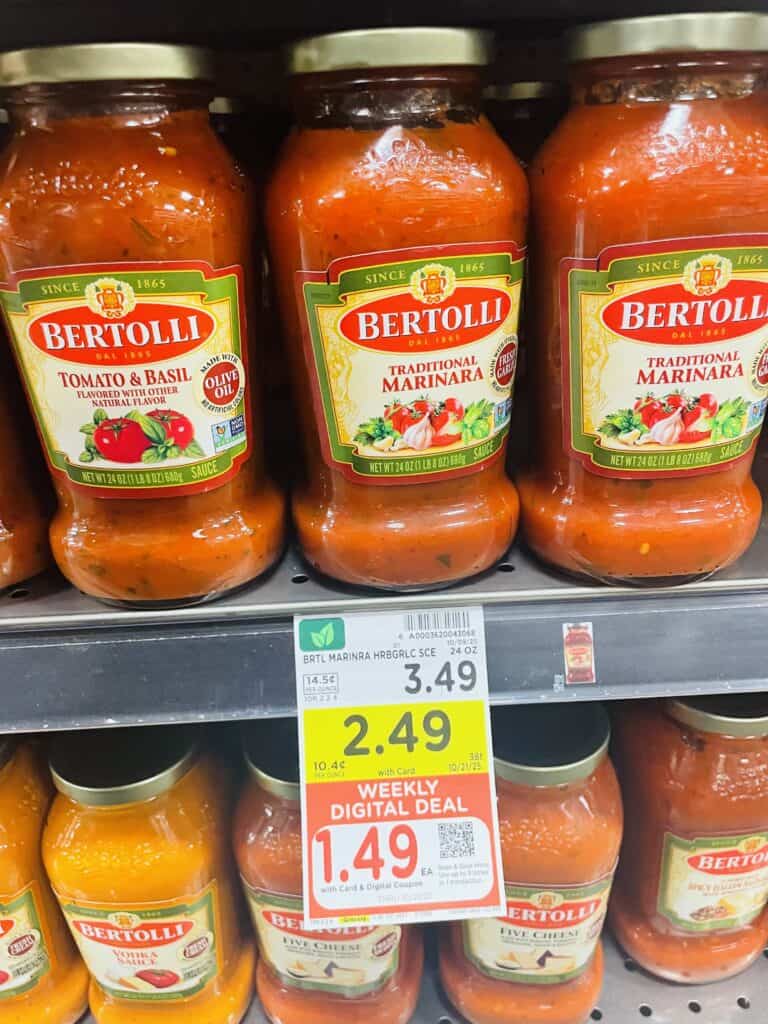 bertolli pasta sauce kroger shelf image (1)