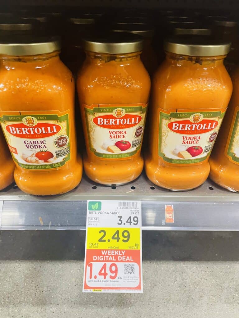 bertolli pasta sauce kroger shelf image (1)