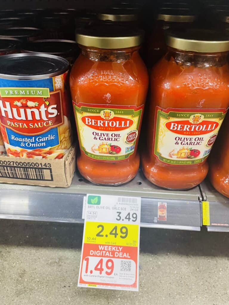 bertolli pasta sauce kroger shelf image (1)