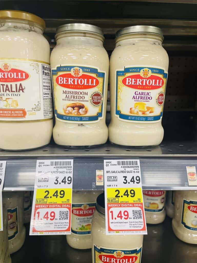 bertolli pasta sauce kroger shelf image (1)