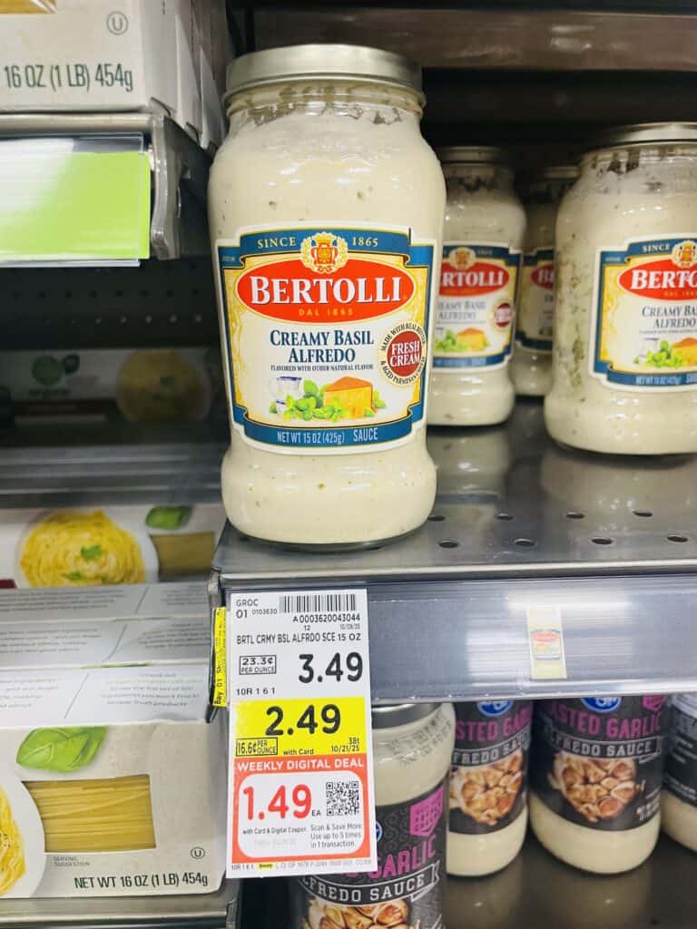bertolli pasta sauce kroger shelf image (1)