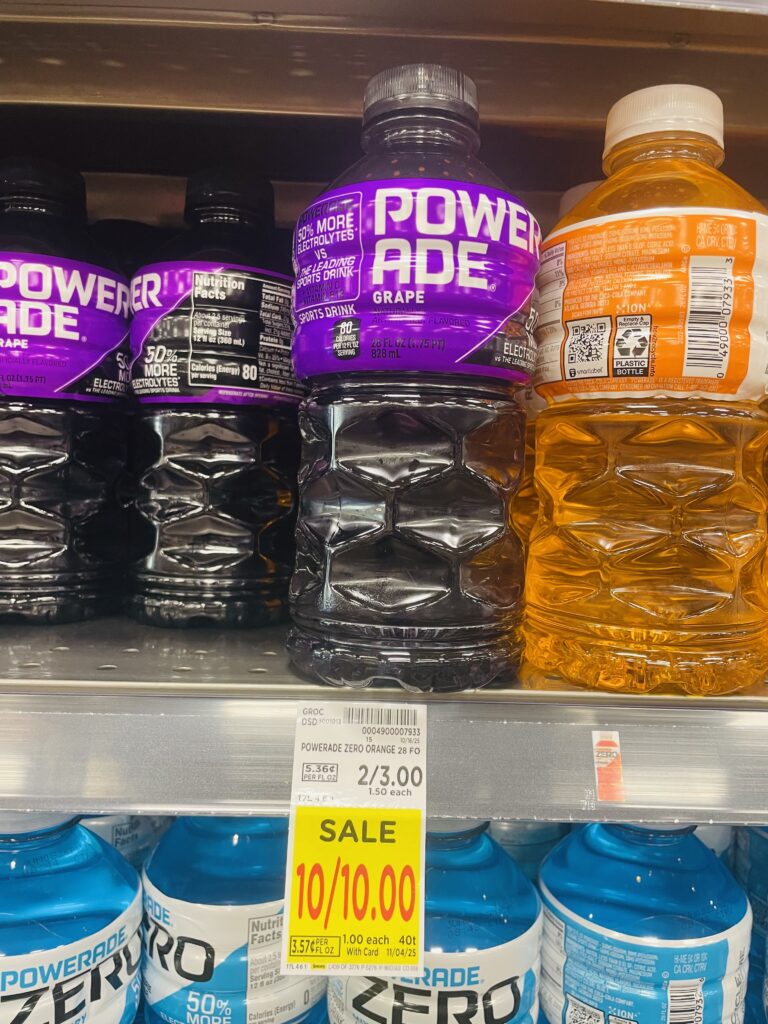 body armor and powerade kroger shelf image (1)