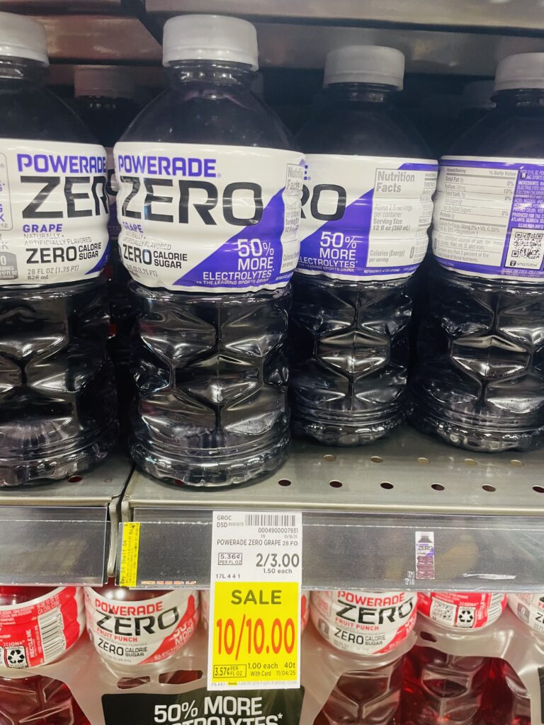 body armor and powerade kroger shelf image (1)