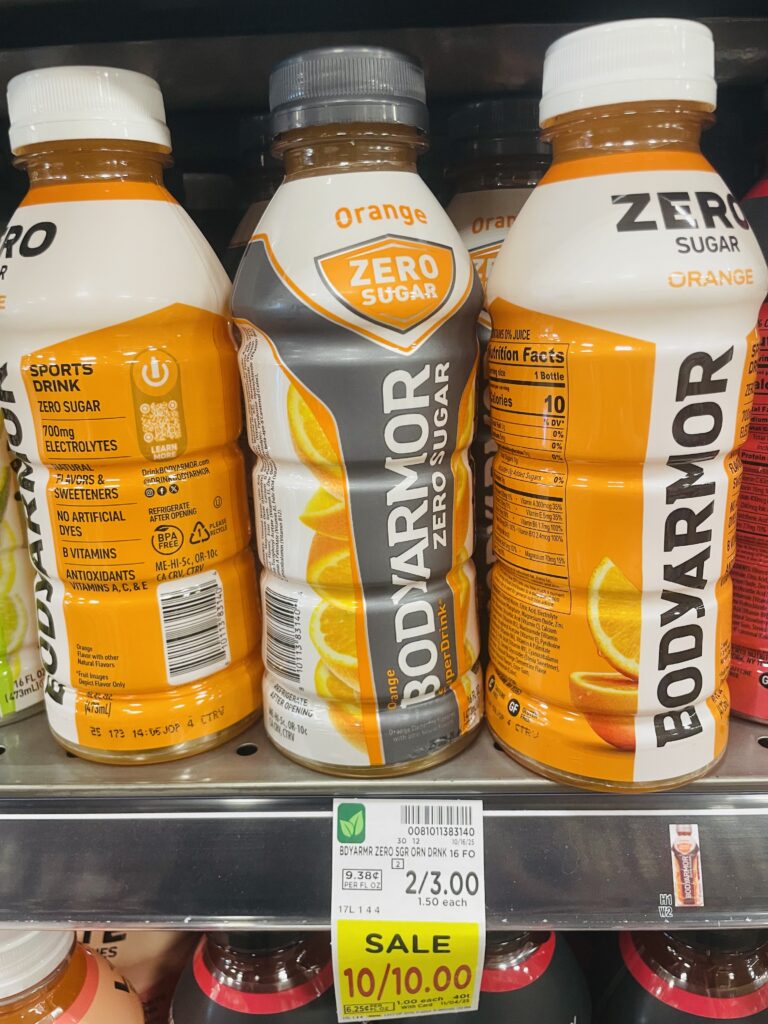 body armor and powerade kroger shelf image (1)