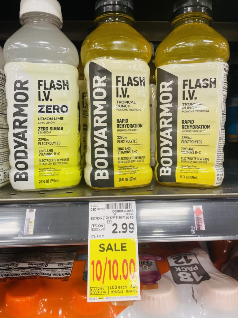 body armor and powerade kroger shelf image (1)