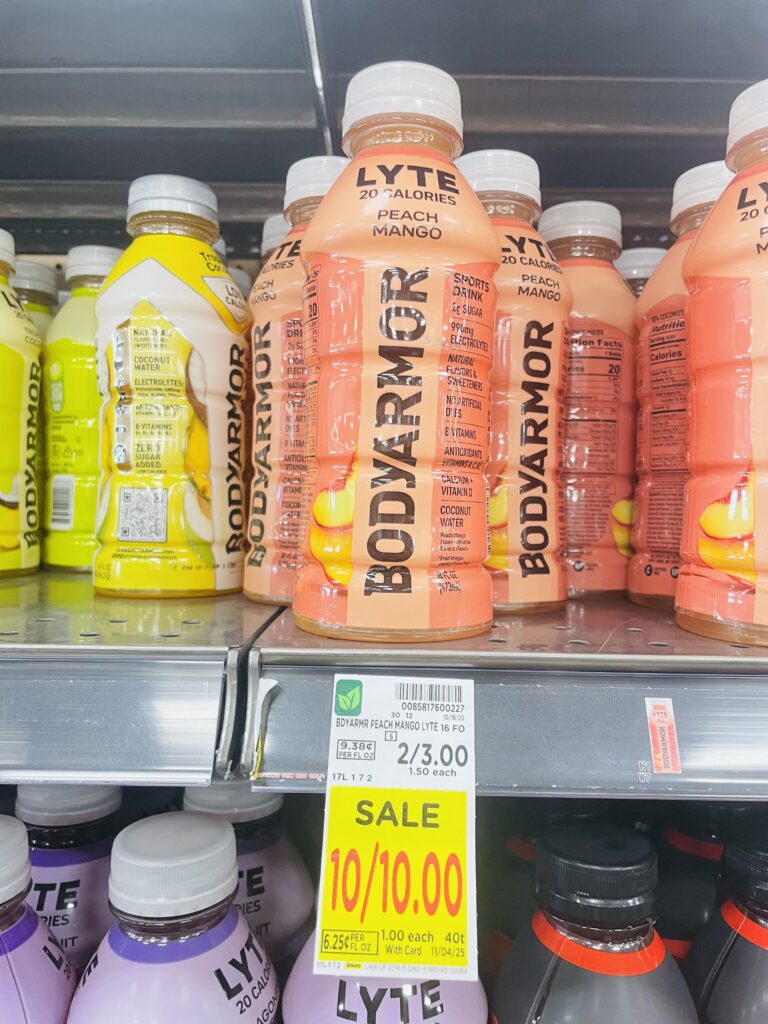 body armor and powerade kroger shelf image (1)