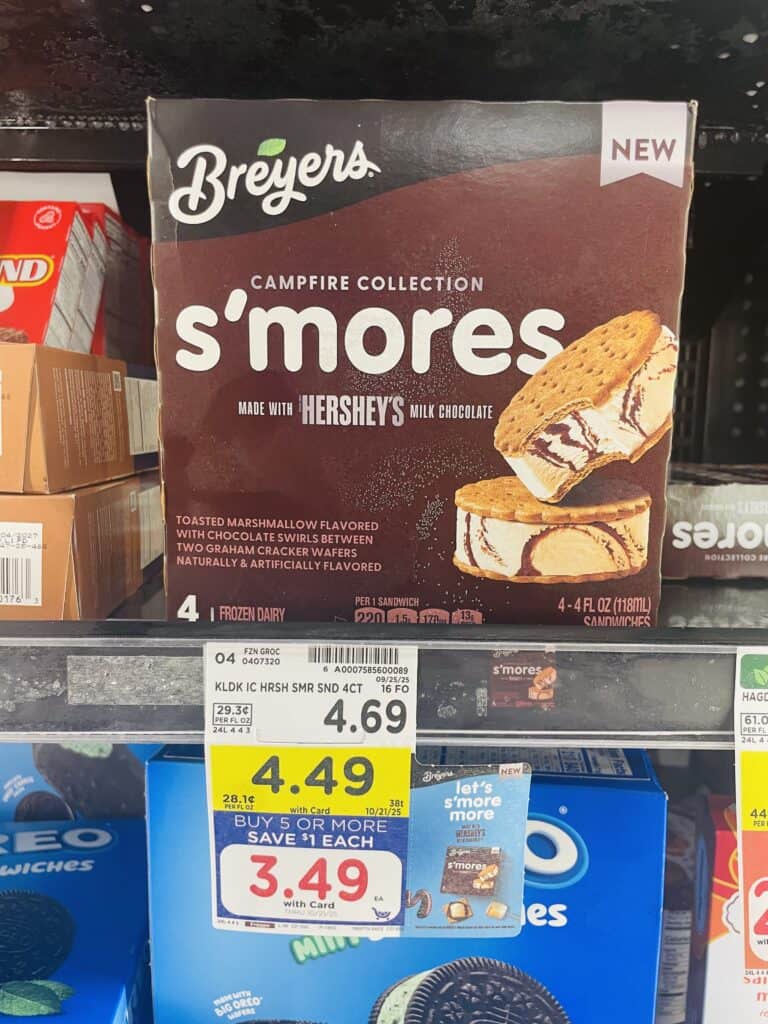 breyers s'mores kroger shelf image