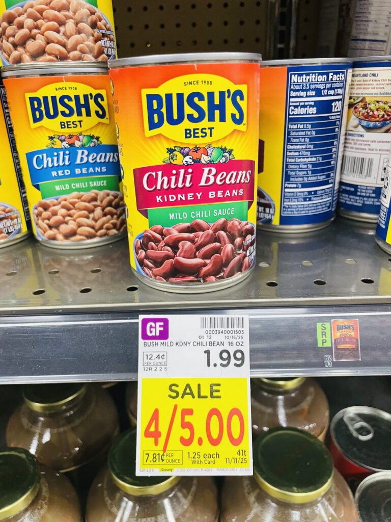 bush's beans kroger shelf image (15)