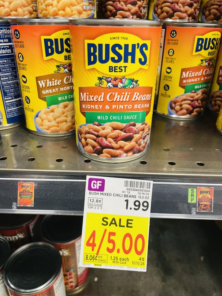 bush's beans kroger shelf image (15)