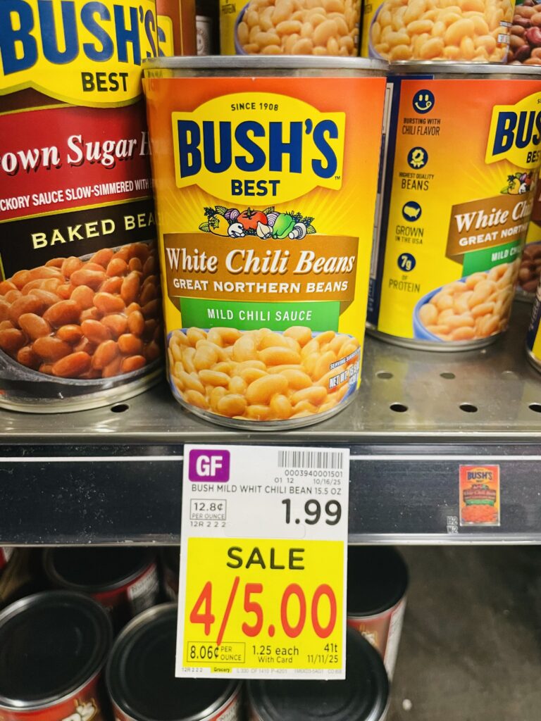 bush's beans kroger shelf image (15)