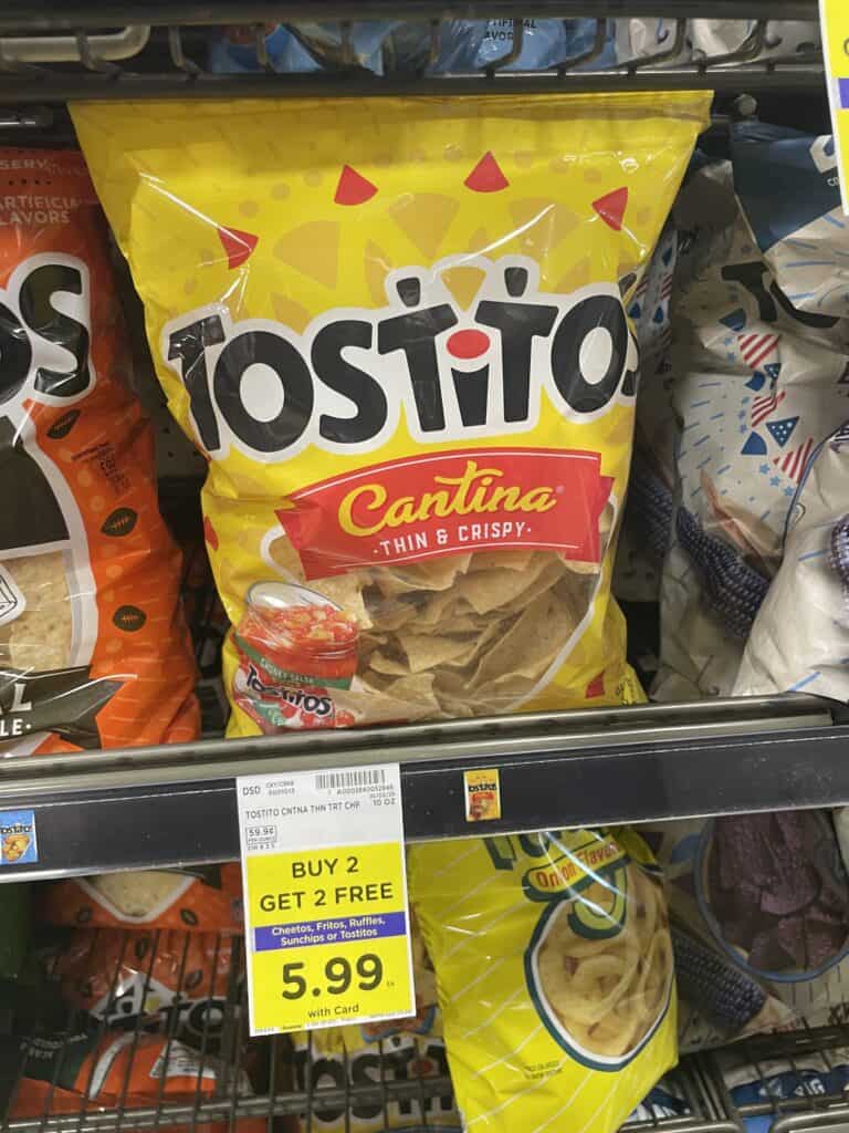 cheetos, ruffles and tostitos kroger shelf image (1)