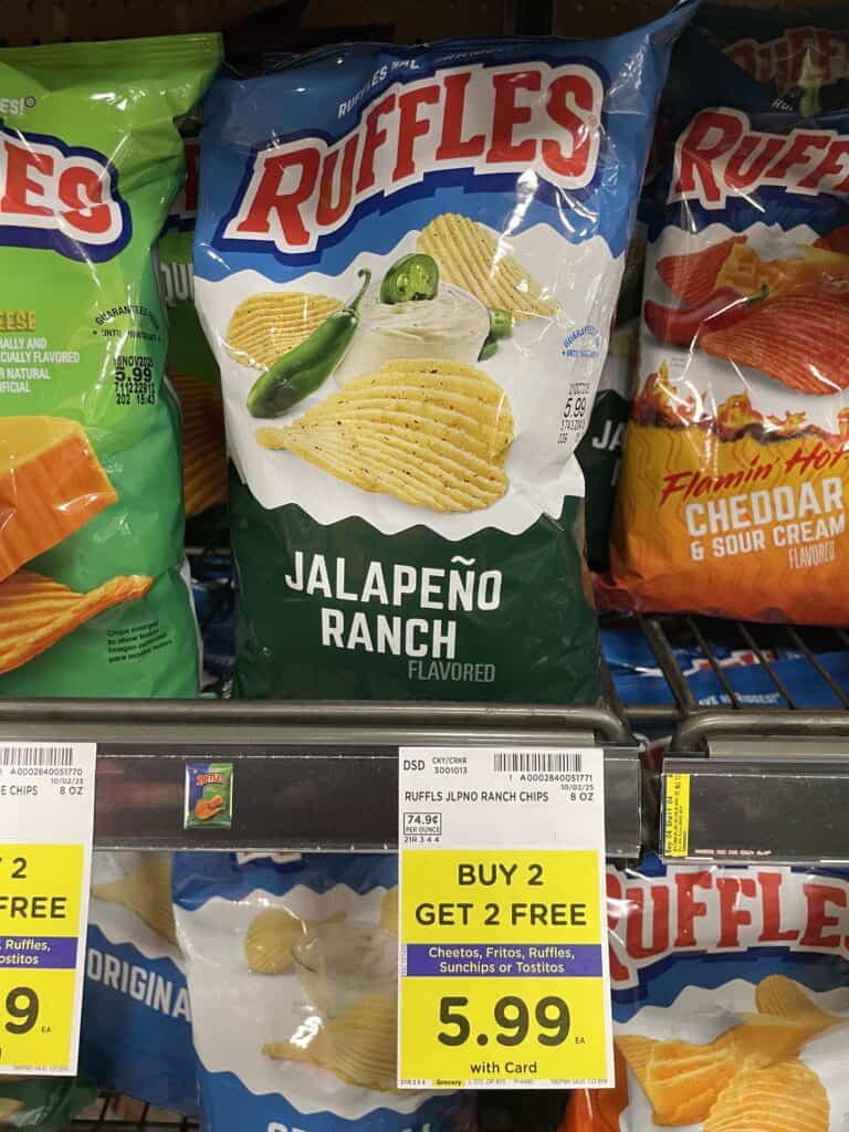 cheetos, ruffles and tostitos kroger shelf image (1)
