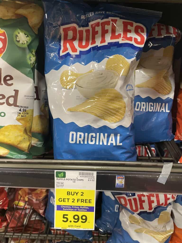 cheetos, ruffles and tostitos kroger shelf image (1)