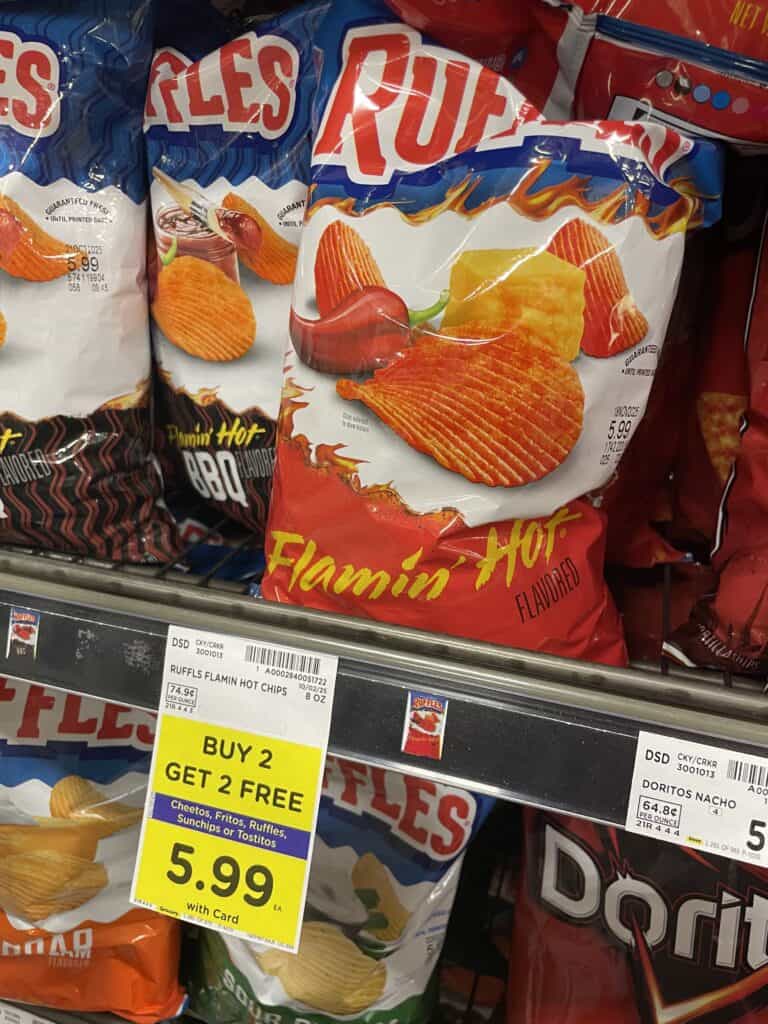 cheetos, ruffles and tostitos kroger shelf image (1)