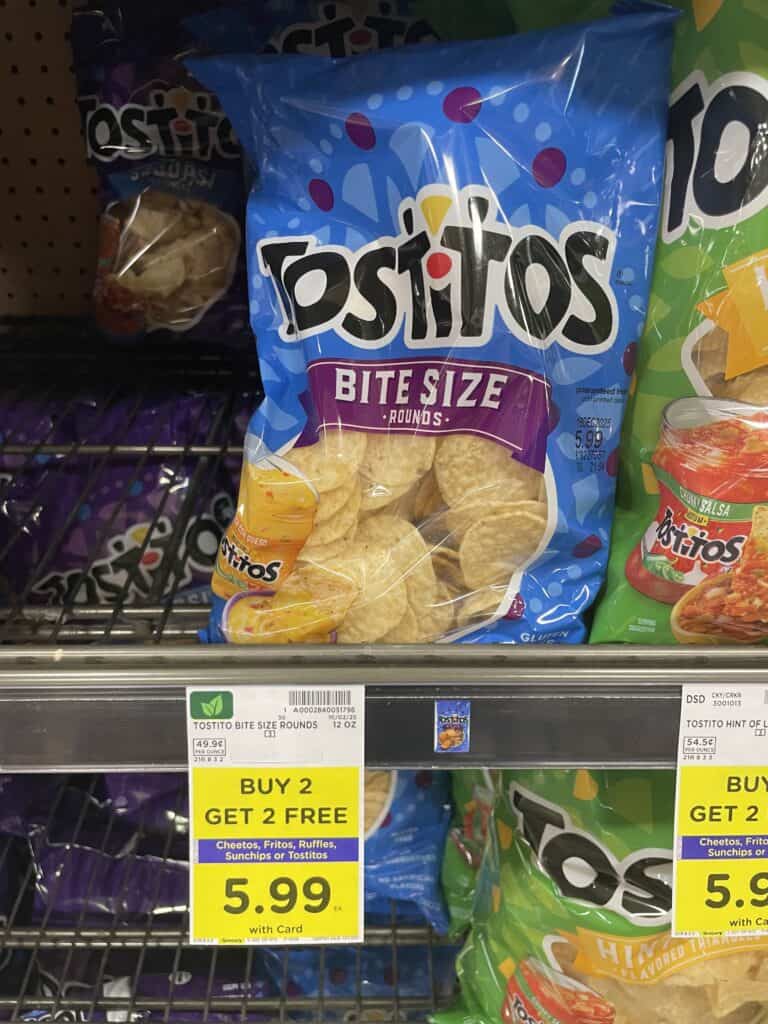 cheetos, ruffles and tostitos kroger shelf image (1)