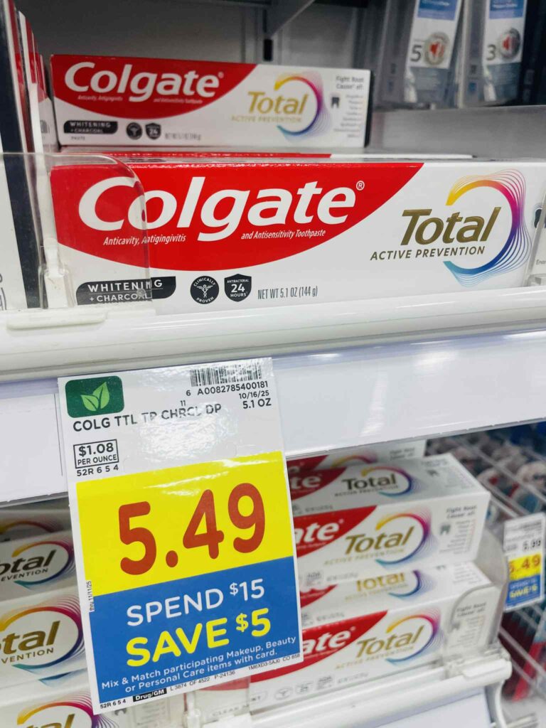 Colgate Toothpaste and Mouthwash Kroger Shelf Image