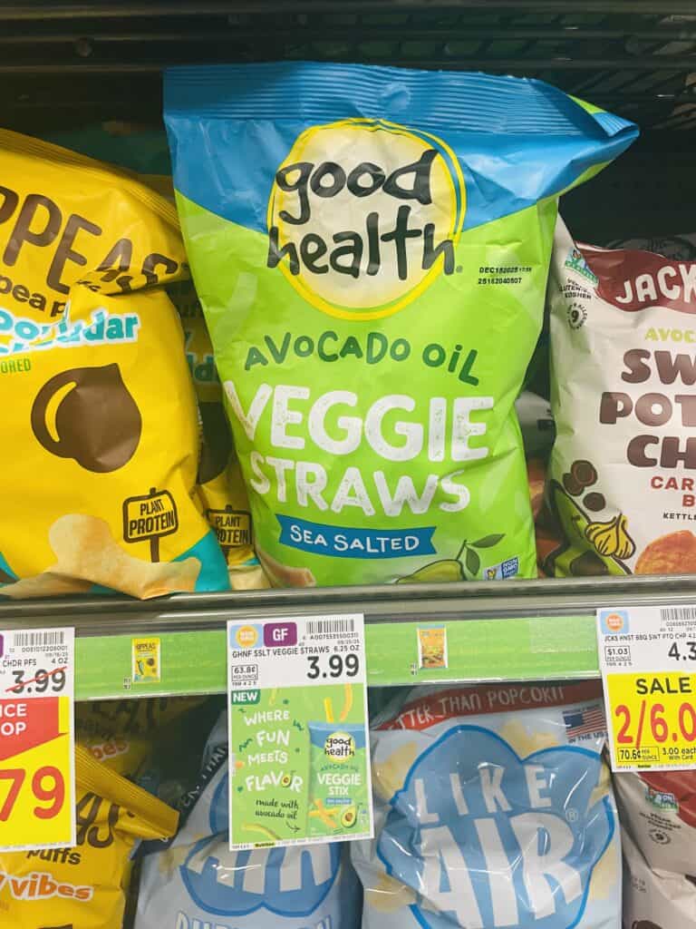 good health veggie snacks kroger shelf image (1)