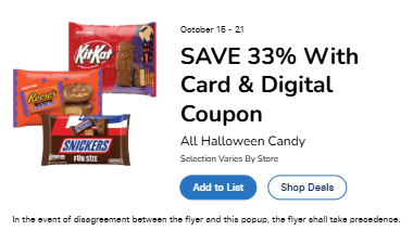 halloween candy kroger