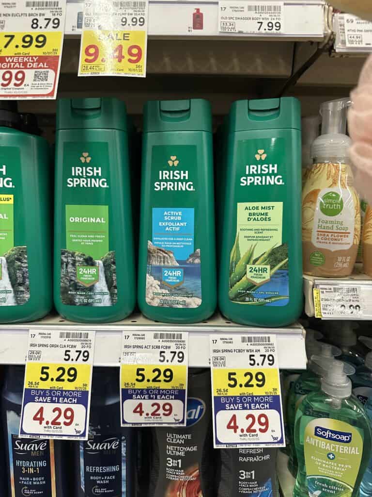 irish spring bw kroger shelf image