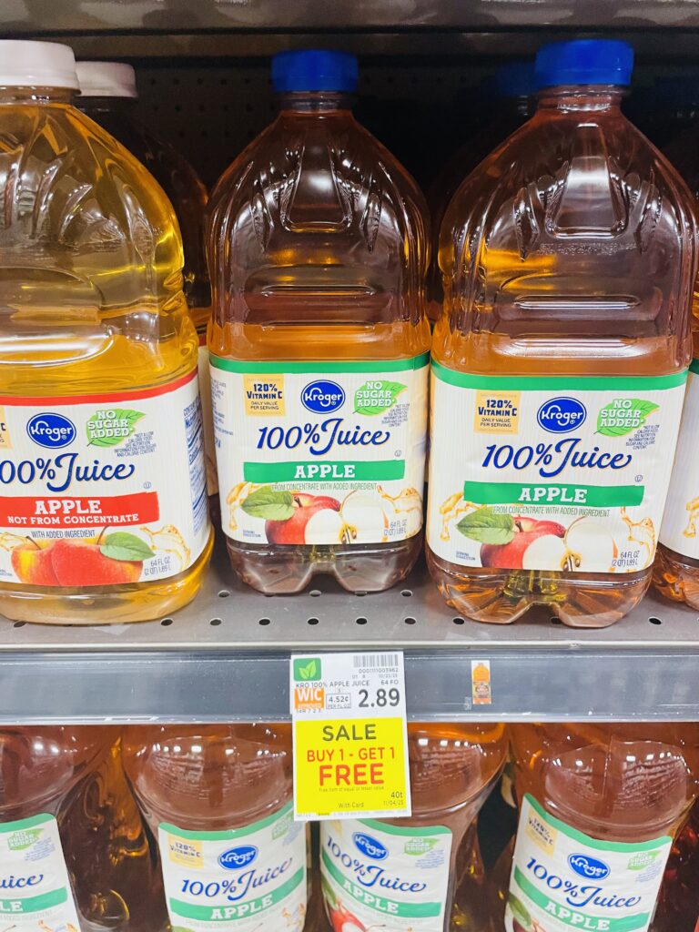 kroger apple juice shelf image (1)