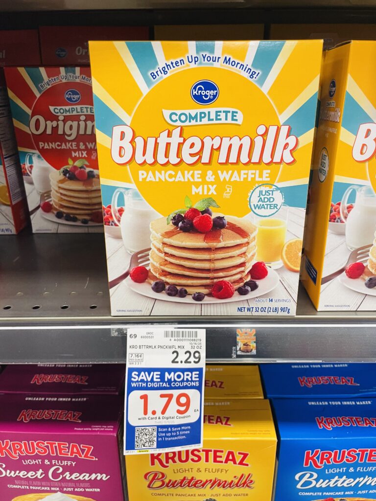 kroger pancake mix shelf image (1)