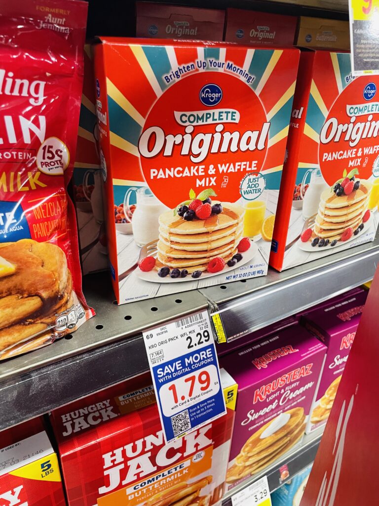 kroger pancake mix shelf image (1)