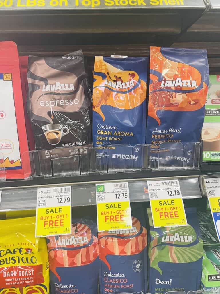 lavazza coffee kroger shelf image (1)