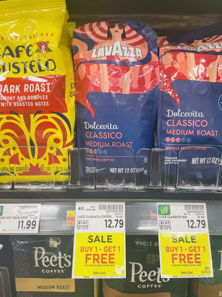 lavazza coffee kroger shelf image (1)