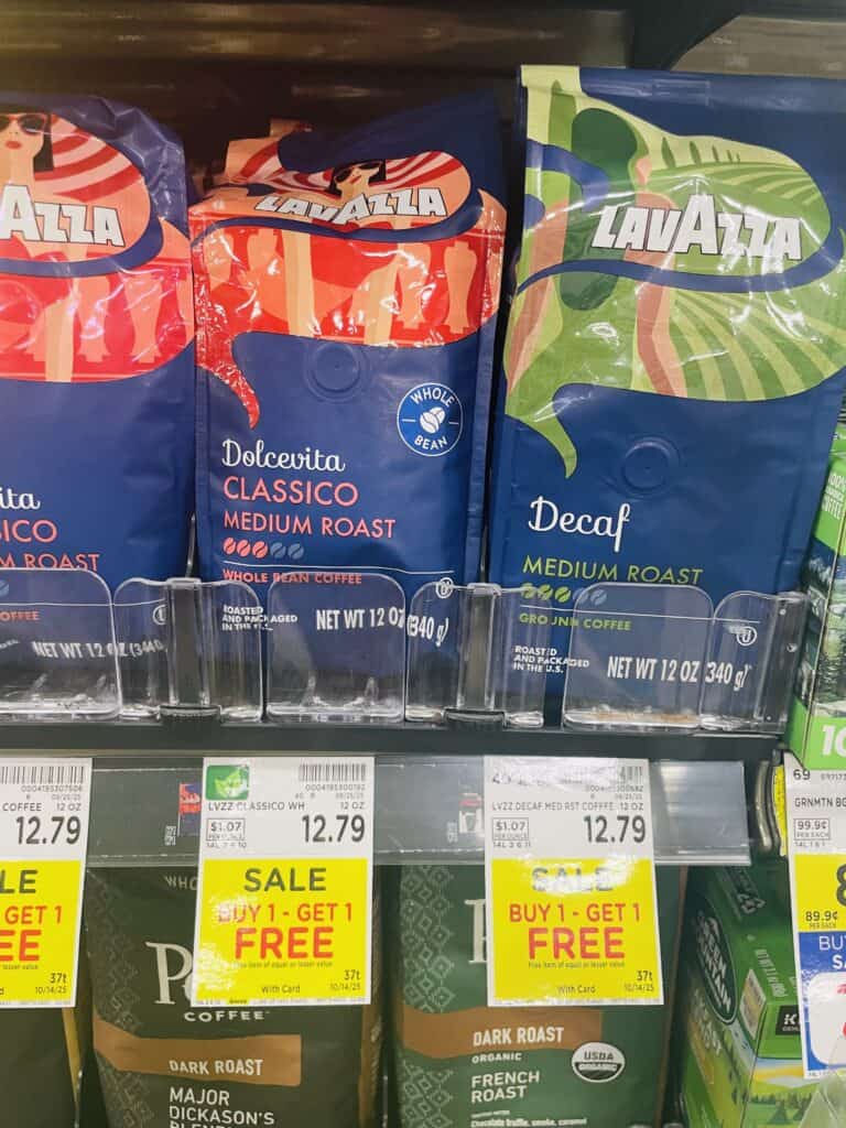 lavazza coffee kroger shelf image (1)
