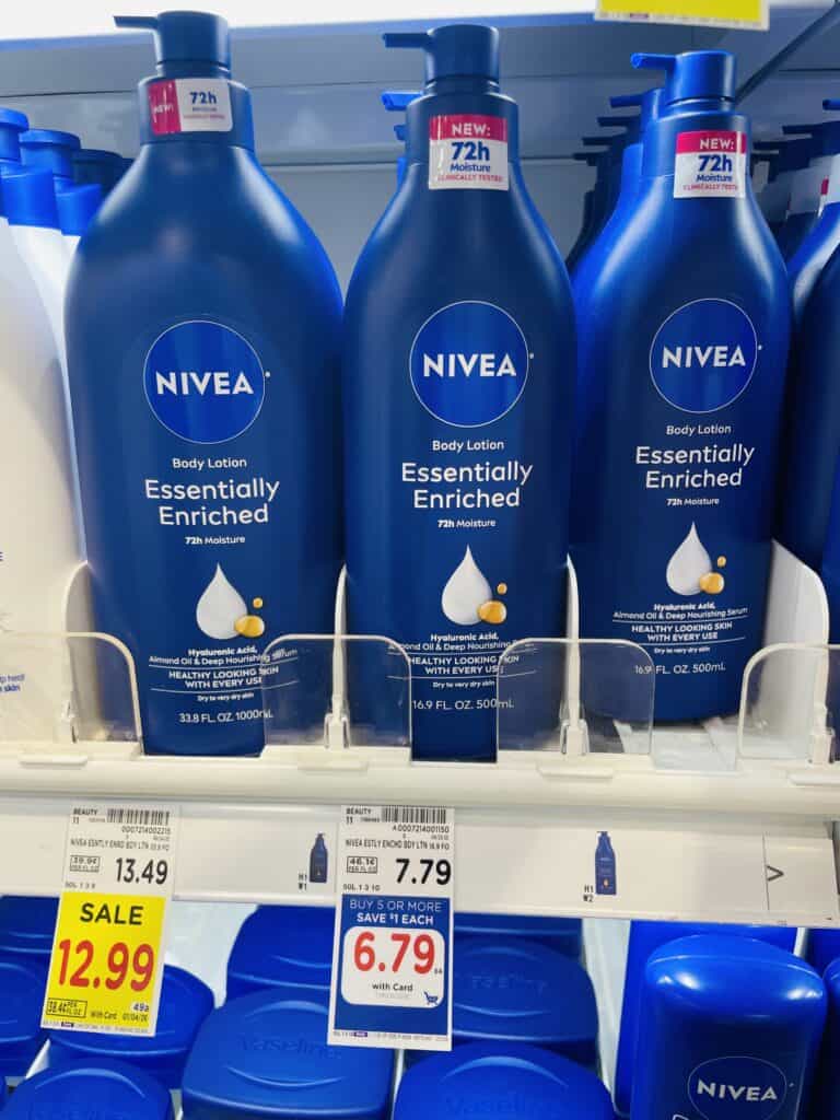 nivea body lotion kroger shelf image (1)