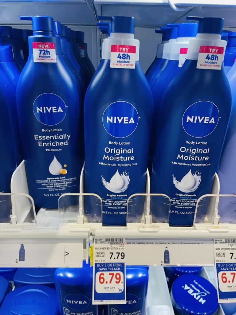 nivea body lotion kroger shelf image (1)