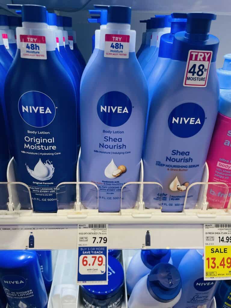 nivea body lotion kroger shelf image (1)