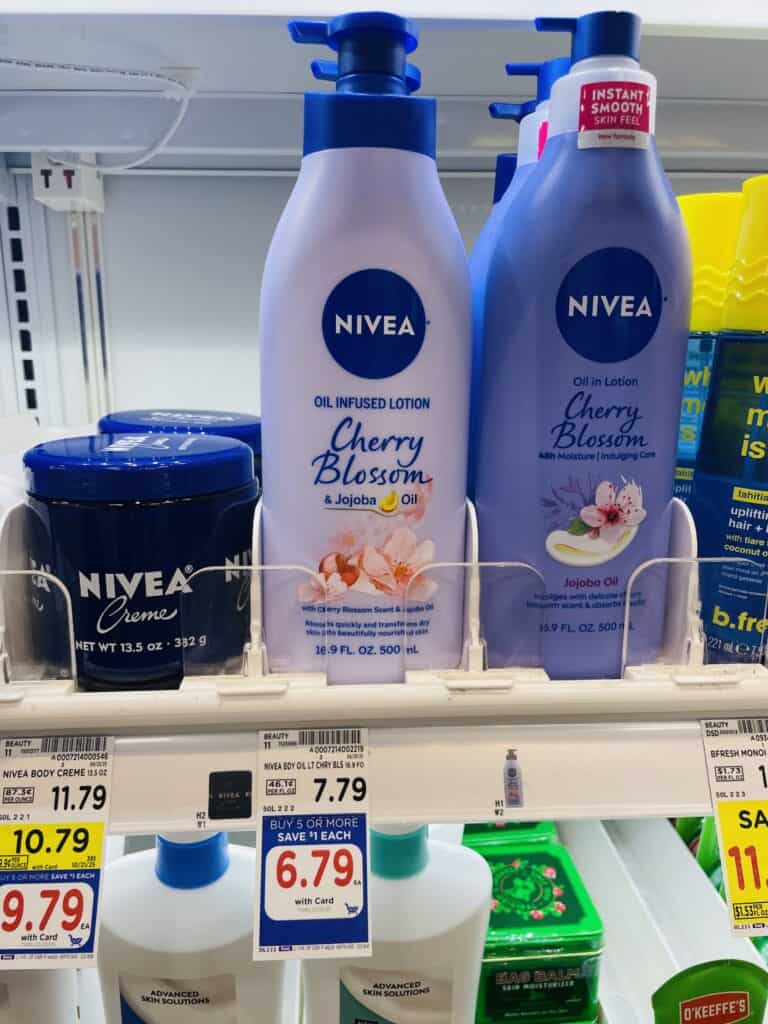 nivea body lotion kroger shelf image (1)