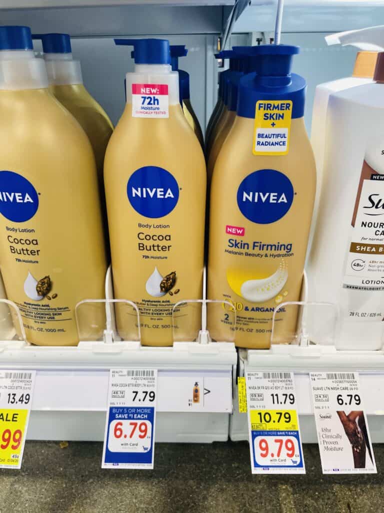 nivea body lotion kroger shelf image (1)