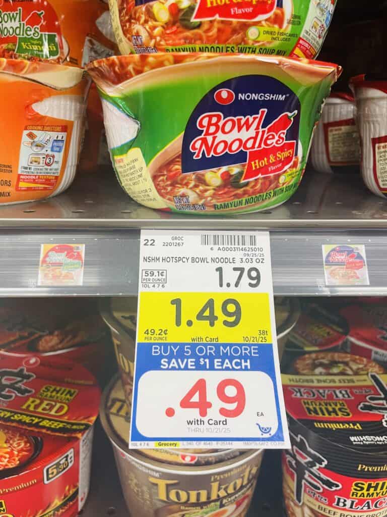 nongshim noodles kroger shelf image (1)