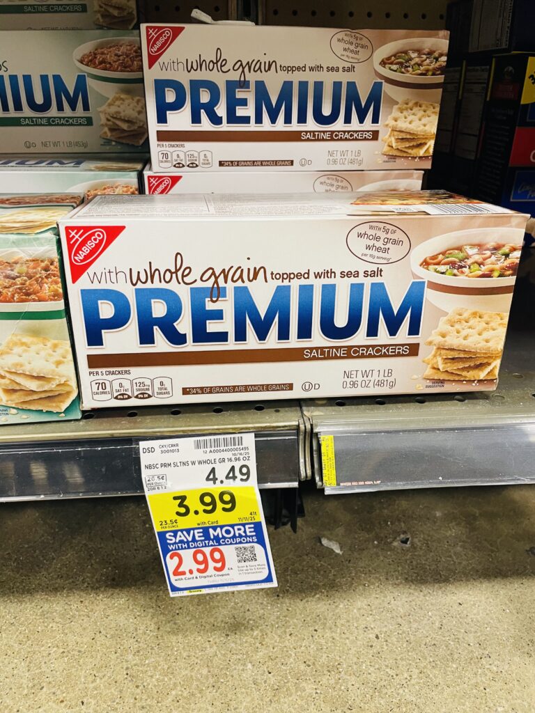 premium saltine crackers kroger shelf image (1)