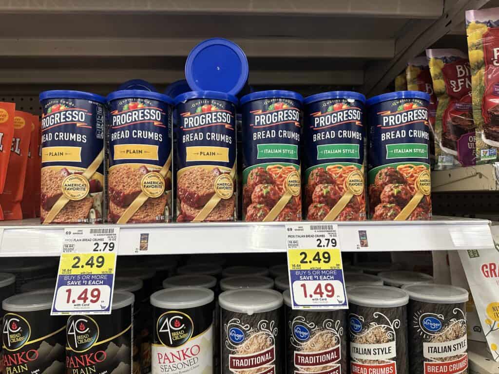 progresso bread crumbs kroger shelf image