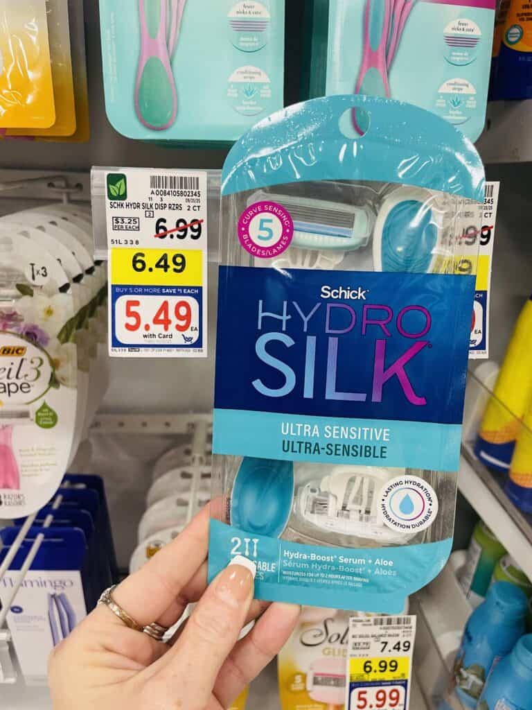 schick razors kroger shelf image