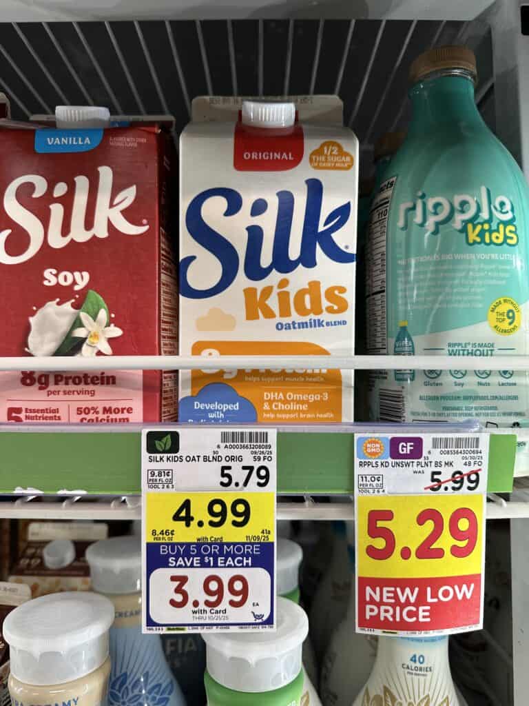 silk kids kroger shelf image