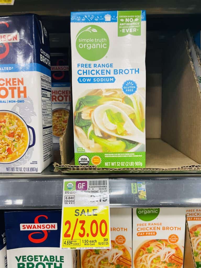 simple truth organic broths kroger shelf image (1)